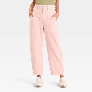 High-Rise Utility Barrel Jeans from Universal Thread - Size 8